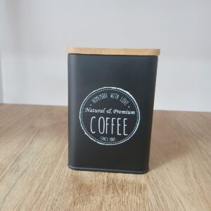 Δοχείο Καφέ "Natural & Premium" - Μαύρο