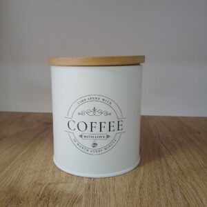 Δοχείο Καφέ "Coffee with Love" - Λευκό